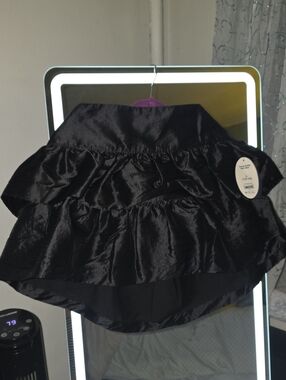 Black Tiered Ruffle Skirt - 2T/3T